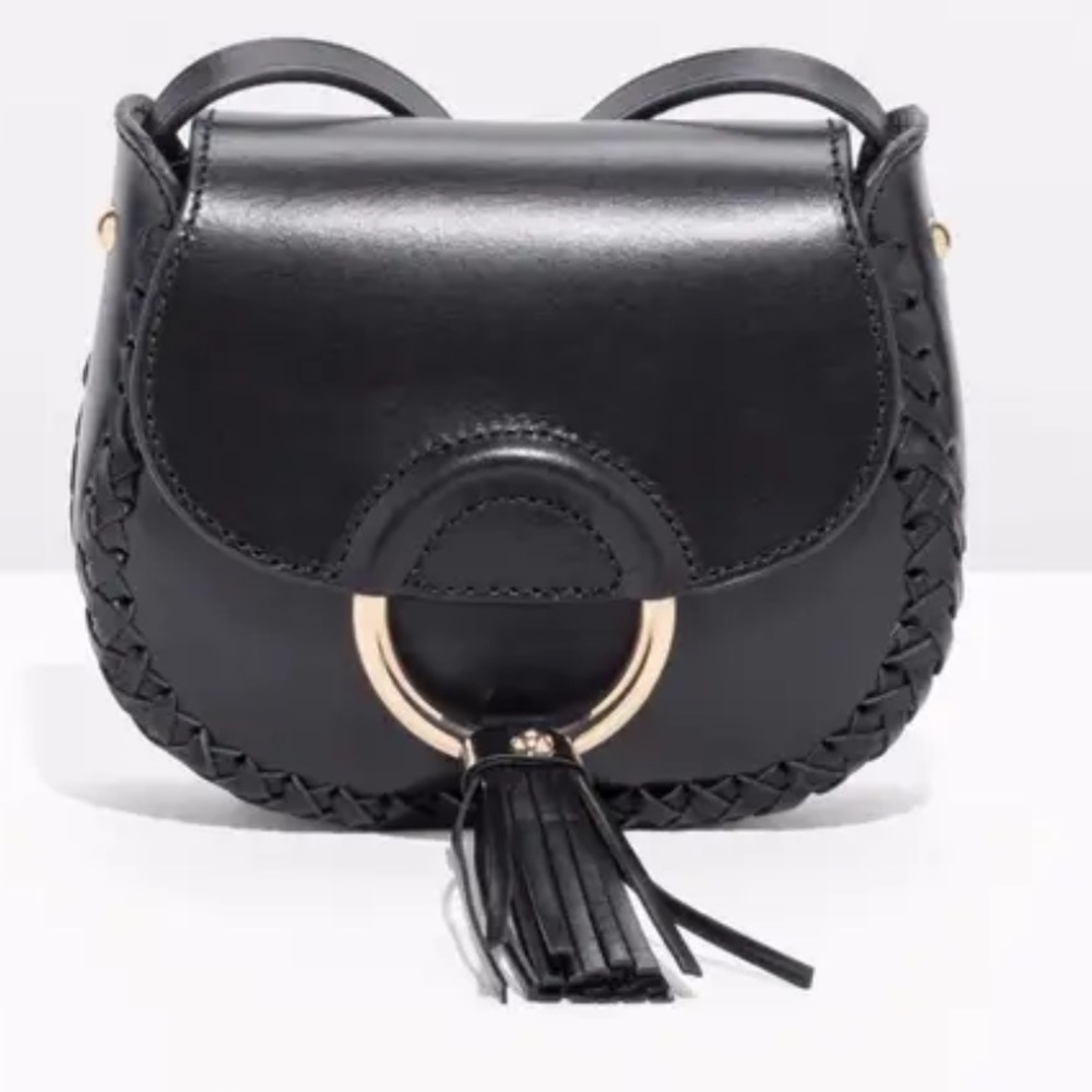 & Other Stories Leather Saddle Crossbody